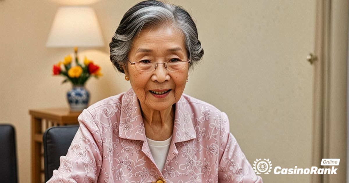 Mormors första möte med automatiserat Mahjong-bord fångar hjärtan över hela världen